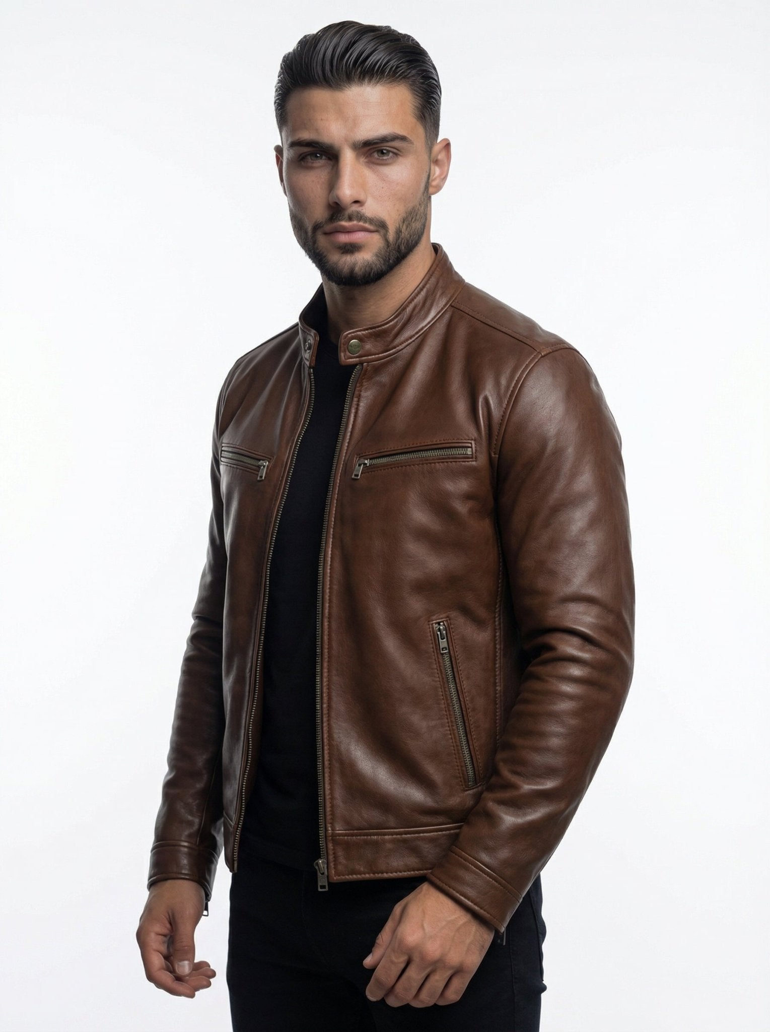 STEV | CHAQUETA DE CUERO VINTAGE - Nhaura