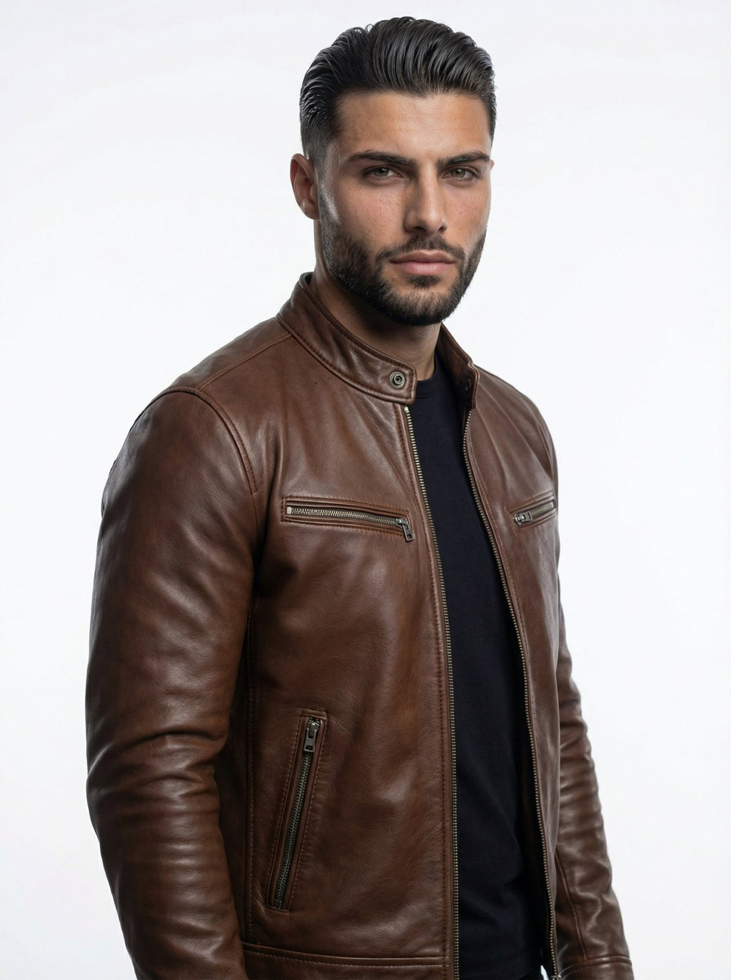 STEV | CHAQUETA DE CUERO VINTAGE - Nhaura