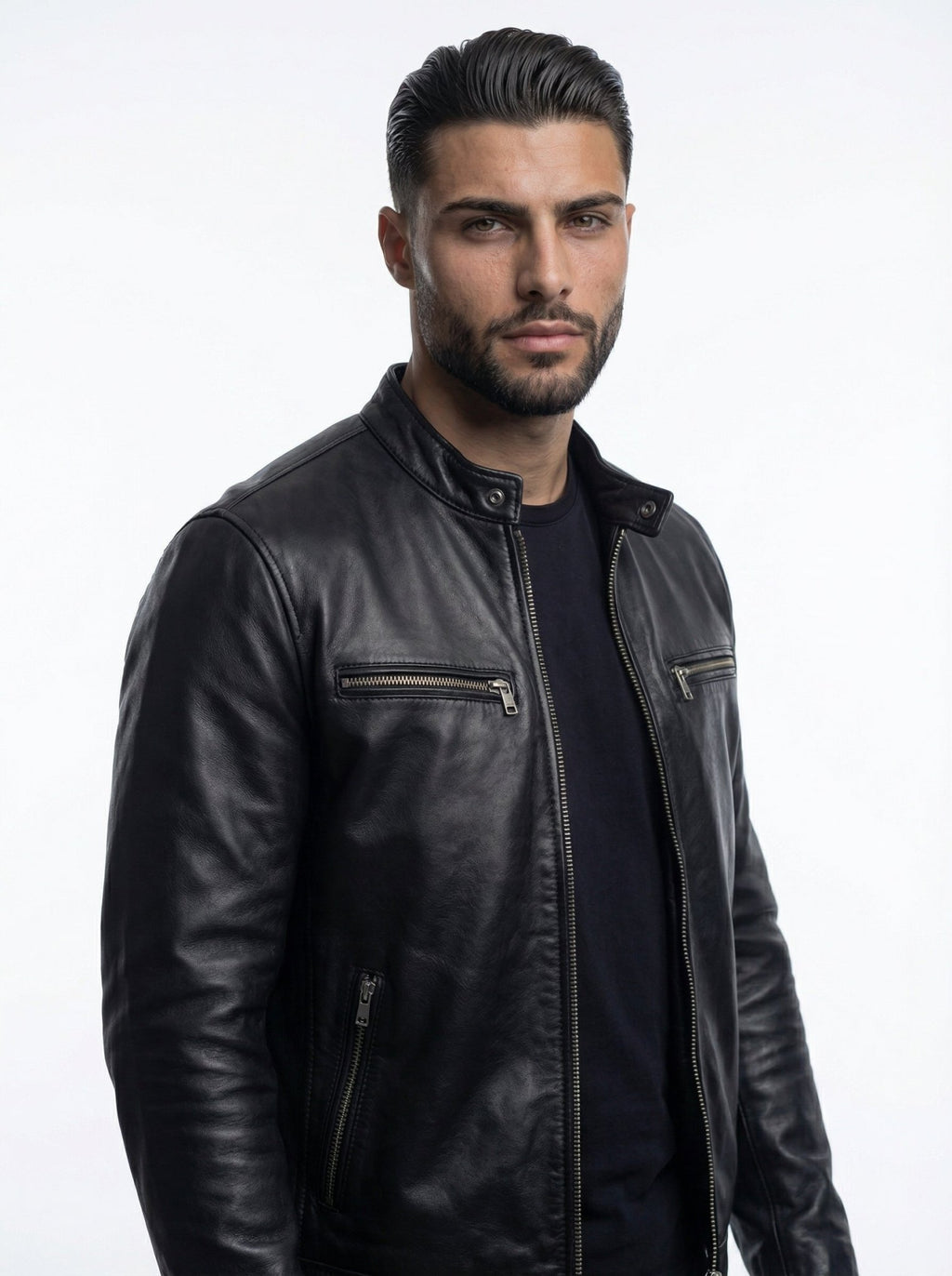STEV | CHAQUETA DE CUERO VINTAGE - Nhaura