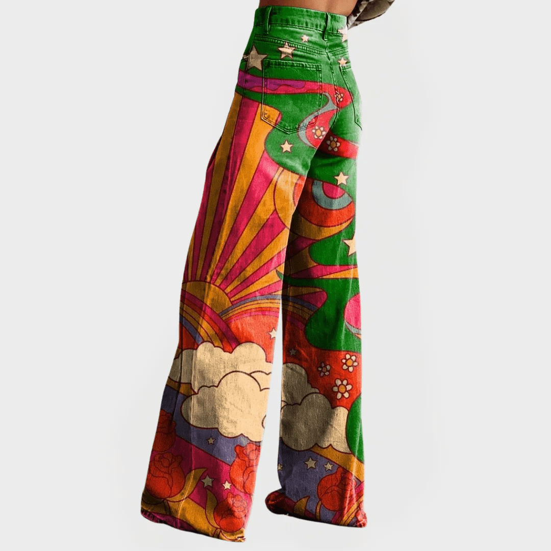 SUNSET | VAQUEROS OVERSIZE DE CORTE ANCHO - Nhaura