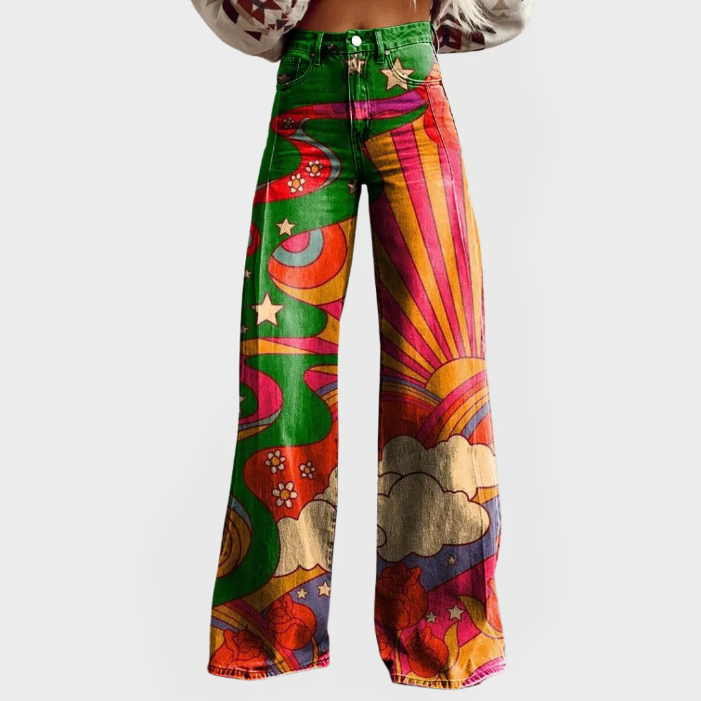 SUNSET | VAQUEROS OVERSIZE DE CORTE ANCHO - Nhaura