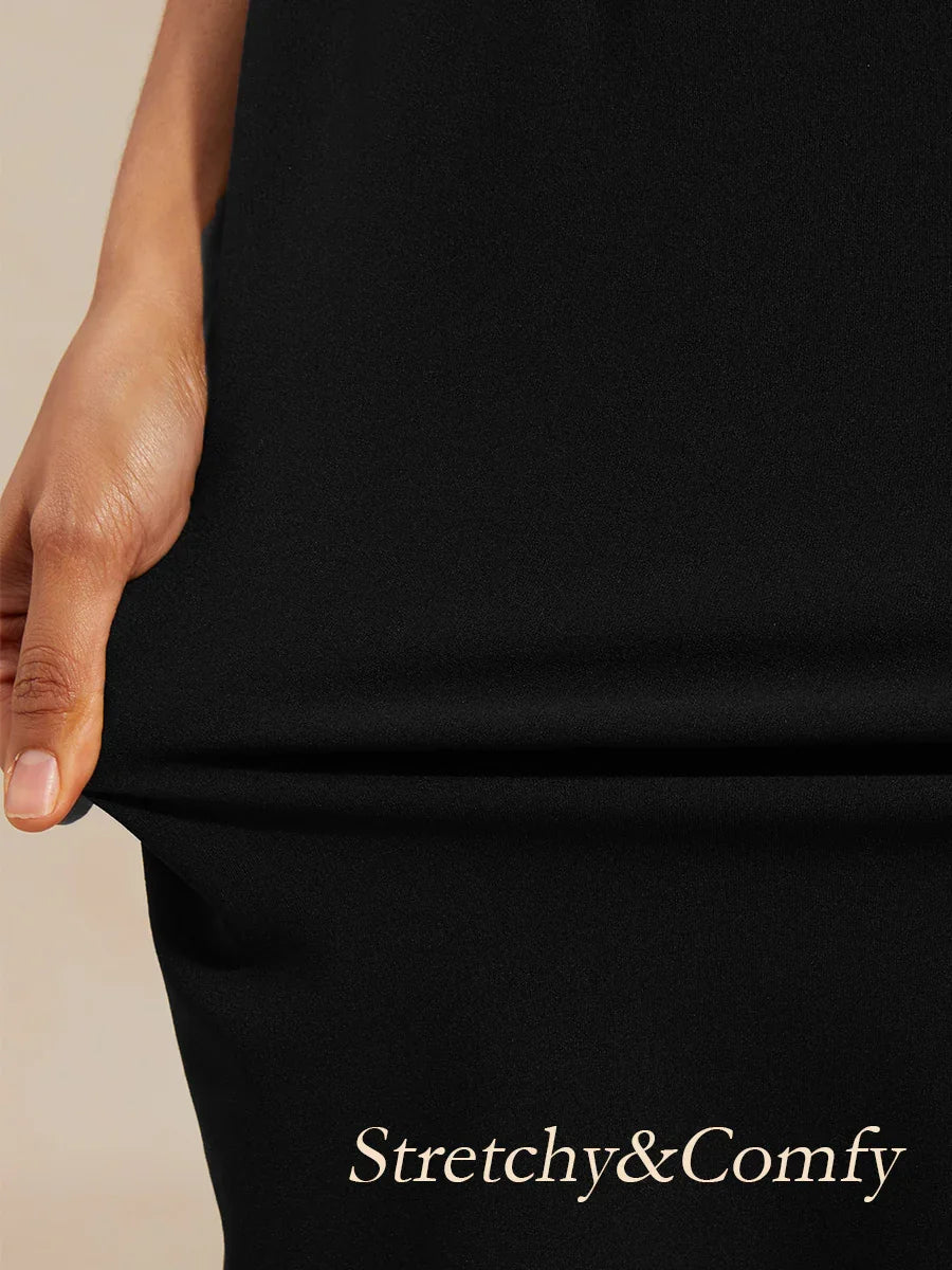 Top discreto de tul con bordado floral - Nhaura