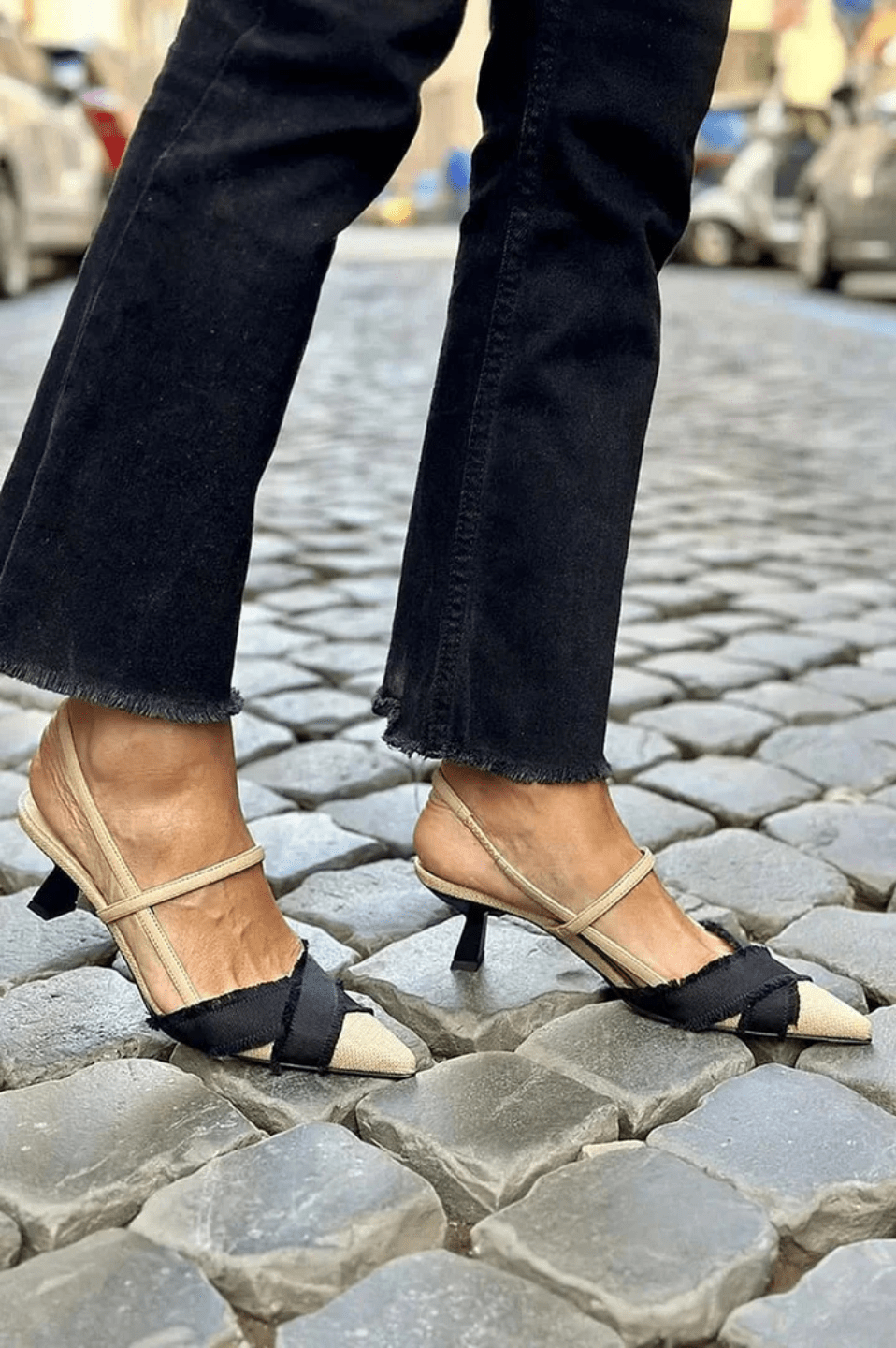 VANTA™ | BAILARINAS ABIERTAS DE TACÓN BAJO - Nhaura