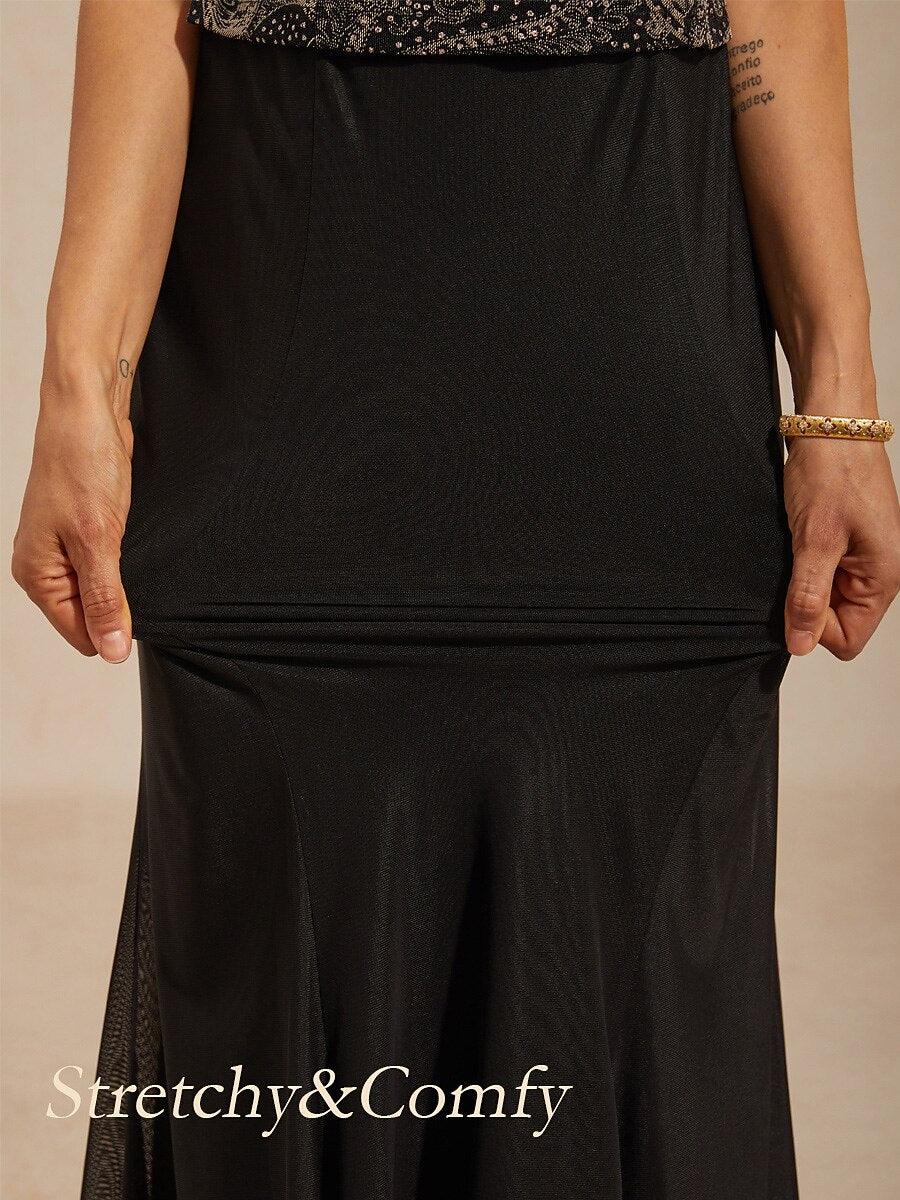 Vestido con chaqueta paisley y sutil detalle de lentejuelas - Nhaura