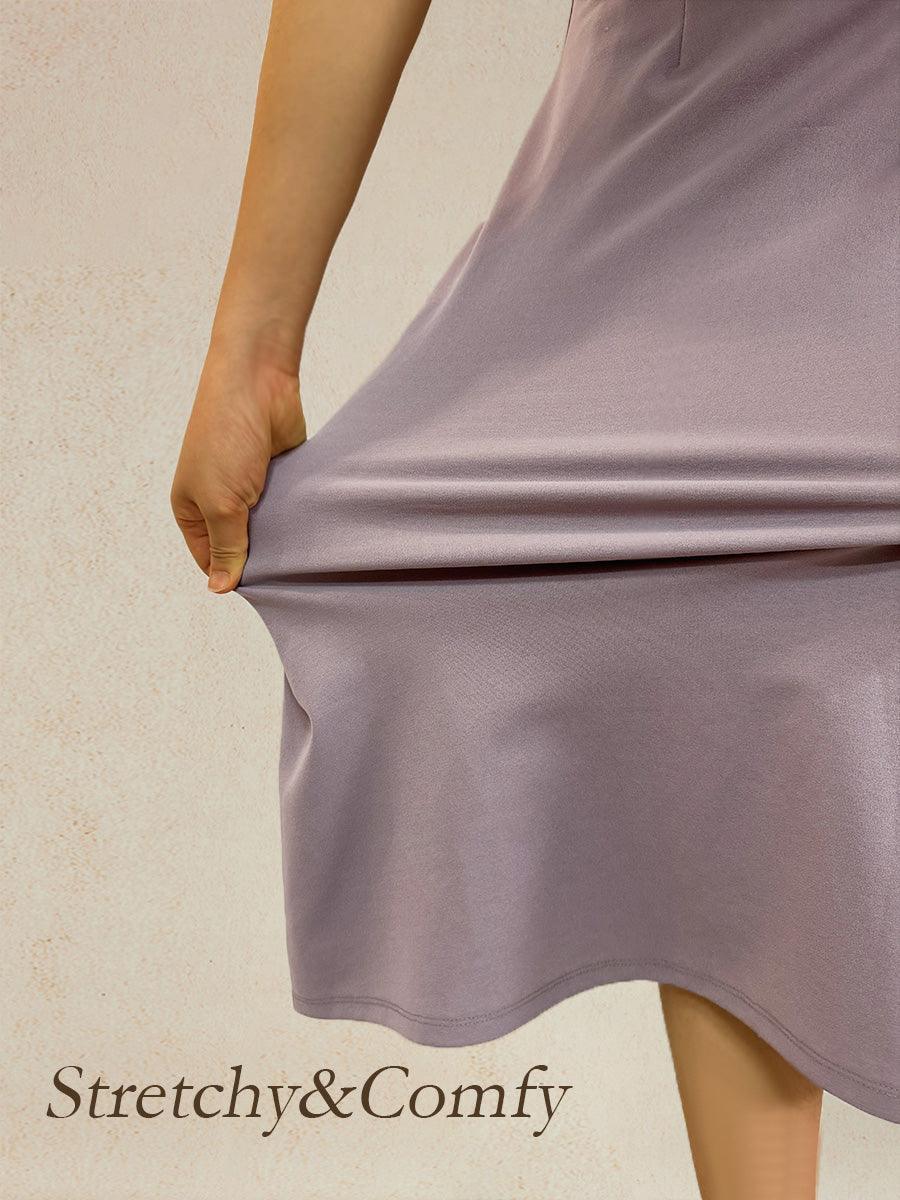 Vestido midi recto sin mangas - Nhaura